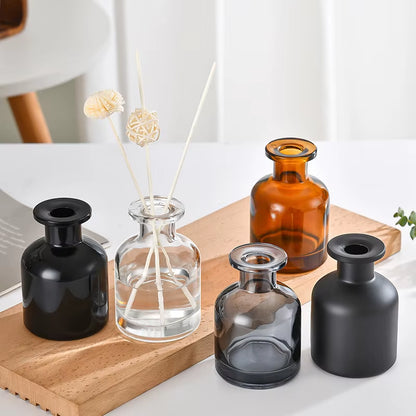 1Pcs 50Ml/100Ml Home Mini Bottles Gift Wedding Decoration Fireless Rattan Volatile Aromatherapy Essential Oil Glass Empty Bottle