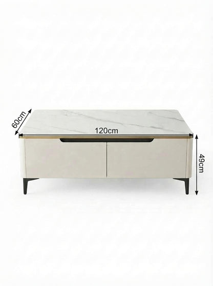 Table basse effet marbre
