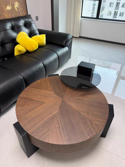 Table basse noyer élégance