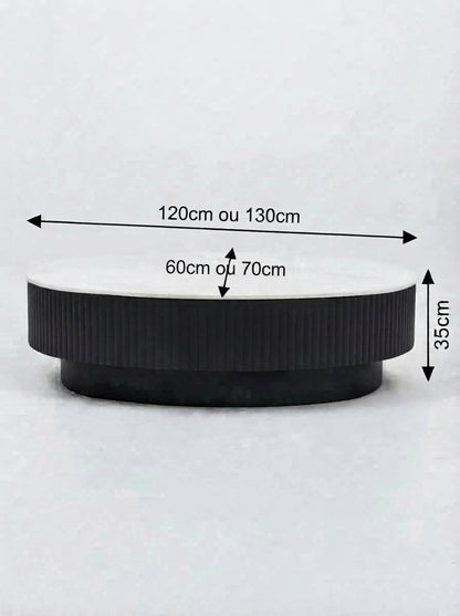 Table basse en dalle de pierre