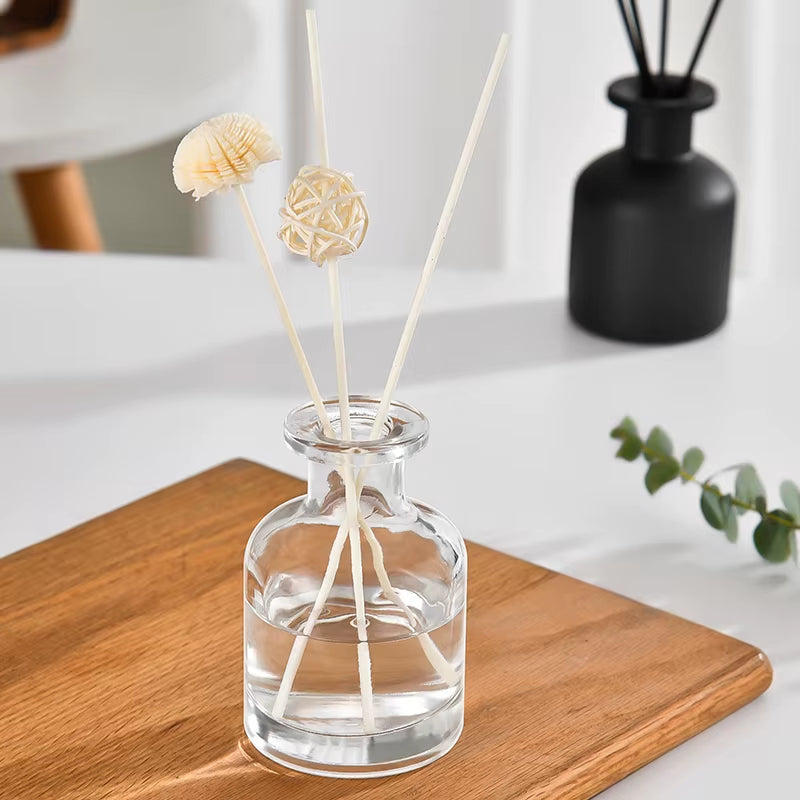1Pcs 50Ml/100Ml Home Mini Bottles Gift Wedding Decoration Fireless Rattan Volatile Aromatherapy Essential Oil Glass Empty Bottle