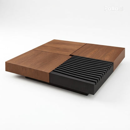 Table basse télescopique carré